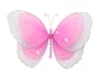 10" Medium Dark Pink (Fuchsia) Multi-Layered Butterfly Decorations - butterflies hanging nylon nursery bedroom girls room ceiling wall decor, wedding birthday party baby bridal shower