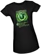 Green Lantern Break Through -- Green Lantern Movie Crop Sleeve Fitted Juniors T-Shirt