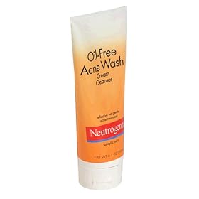 Neutrogena Oil-Free Acne Wash Cream Cleanser, 6.7-Ounce Tubes (Pack of 3)