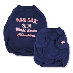 Boston Red Sox 2004 Championship Commemorative Dog T-shirt Size Large