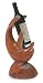 Wine bottle holder, 'Dolphin Games'