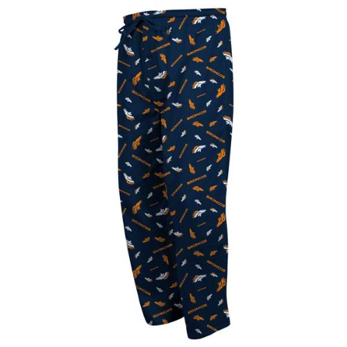 Denver Broncos Navy Blue Bootleg Play III Pajama Pants (Medium)