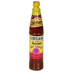 Louisiana Red Chili Pepper Hot Sauce, 3-Ounce Bottles (Pack of 12)