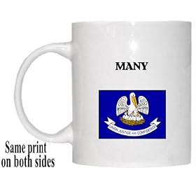 US State Flag - MANY, Louisiana (LA) Mug