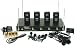 Search Our Specialty Mall : Hisonic VHF 4-channel Wireless Microphone System with 4 lapels & 4 headsets, HS8100