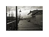 IMAGE OF San Francisco Pier with Incoming Fog Giclee Poster Print by Christian Peacock, 16x12