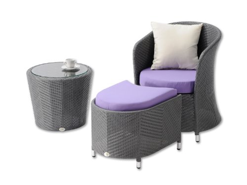 Gartenmöbel Rattan Garnitur “Iowa” von aniba
