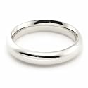 18K White Gold Wedding Bands 4mm comfort-fit light