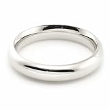 14K White Gold Wedding Bands 4mm comfort-fit