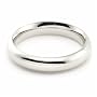 14K White Gold Wedding Bands 4mm comfort-fit