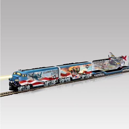 America's Freedom Flyers WWII Fighter Plane HO-Gauge Train Set by Hawthorne Village