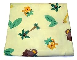 NoJo Jungle Babies Crib Sheet