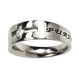 Solitaire Christian Purity Ring Solitaire Christian Purity Ring
