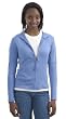 Ladies Soft Touch Front Zip Hooded Sweatshirt