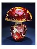 A Fine and Important Peony Overlaid and et ched Glass Table Lamp, circa 1910 Art Giclee Poster Print by �mile Gall�, 18x24