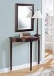 Cherry Table, Mirror and Lamp Set By Coaster Furniture