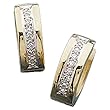 Two Tone Chichi Diamond Hinged Fashion Earrings