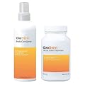 OxeDerm Body/Back Acne Treatment Spray, Pills Combo (1 Kit)