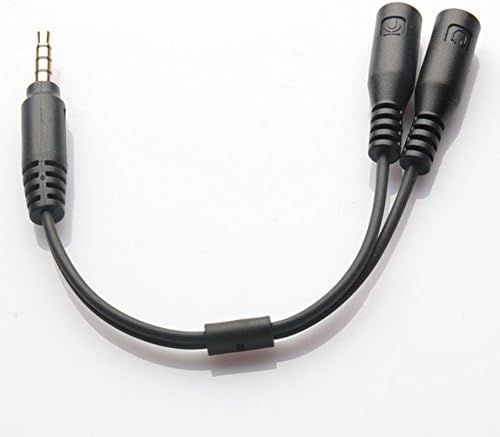 Sliveriver® 1 to 2 3.5mm Plugs Headset Adapter for Headsets with Separate Headphone Microphone Plugs-for iPad iPhone 6 SumSung HTC LG PS4 Xbox Etc.