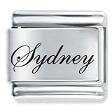 Name Sydney Italian Charms Bracelet Link