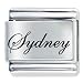 Name Sydney Italian Charms Bracelet Link
