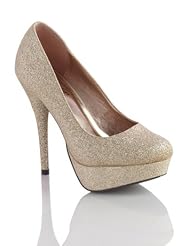 David's Bridal Glitter Platform Pumps. Sizzle by Coloriffics. Style Aspen... by David's Bridal