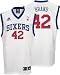 Elton Brand Jersey: adidas White Replica #42 Philadelphia 76ers Jersey - Medium
