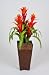 Artificial 40" Triple Bromeliad in Rattan
