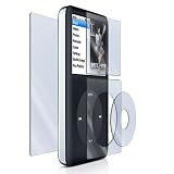 Eforcity Premium Reusable Screen Protector, plus cleaning cloth and squeegee card for Apple iPod Classic 80GB / iPod Classic 120GB / iPod Classic 160GB, 4-Pieces Kit