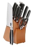 Cook N Home 10-Piece Forged Handle Knife Set with Block