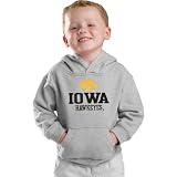 Iowa Hawkeyes Kids 4-7 Grey Tackle Twill Hooded Sweatshirt