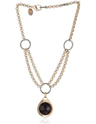 1AR by UnoAerre 18k Rose Gold Plated Amethyst Crystal Necklace