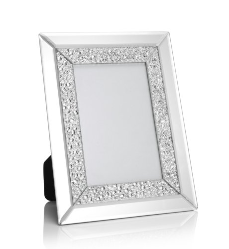 Crackle Glass Mirror Photo Frame 10 x 15cm 4 x 6