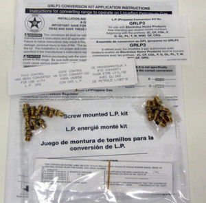 Frigidaire GRLP3 LP Conversion Kit Frigidaire GRLP3 LP Conversion Kit