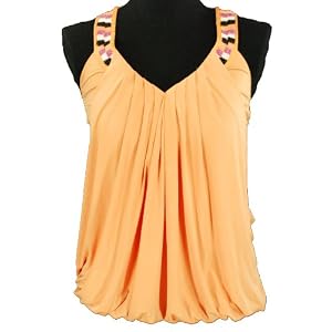 BCBG Sleeveless Bubble Top