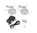 Xking 2Pcs Slim Dimmable LED Under Cabinet Lighting Kit, 12V Total 4W - Warm White