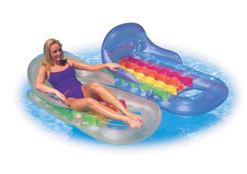 Blue King Kool Lounge Inflatable Raft Chair