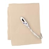Biddeford Blankets, LLC Tan Heated Fleece Throw - 50x62