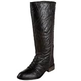 Volatile Womens Fringe Knee-High Boot
