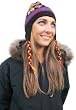 Handmade Lightweight Artisan Alpaca Natural Fiber Hat with Earflaps - Andean Bright Charm (Women)