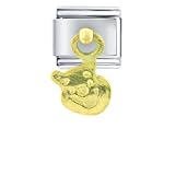 Animal Pooh Face Licensed Disney Golden Italian Charm