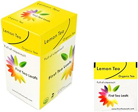 First Tea Leafs B-Line: Lemon Tea, Organic & Kosher Tea (24 tea bags per box)