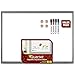 Quartet Magnetic Whiteboard, Dry Erase Markers & Magnets Value Pack, Frame Color May Vary (44200)
