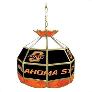 Oklahoma State University 16 Stained Glass Tiffany Lamp by Trademark Global