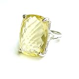 Cushion Cut Citrine Cocktail Ring
