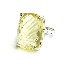 Buy Cushion Cut Citrine Cocktail Ring by Bronze Lily