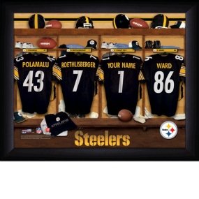 Pittsburgh Steelers Personalized Locker Room Print
