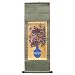 Peony Flower in Blue Vase Silk Scroll Hanging Wall Art Interior Decor Handmade Asian Oriental Print Korean Folk Painting