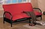 6" Thickness Futon Pad Mattress - Red and Black