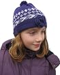 Alpaca Natural Fiber Hat for Kids - Purple Magic (Ages 6 - 9 Approximately)